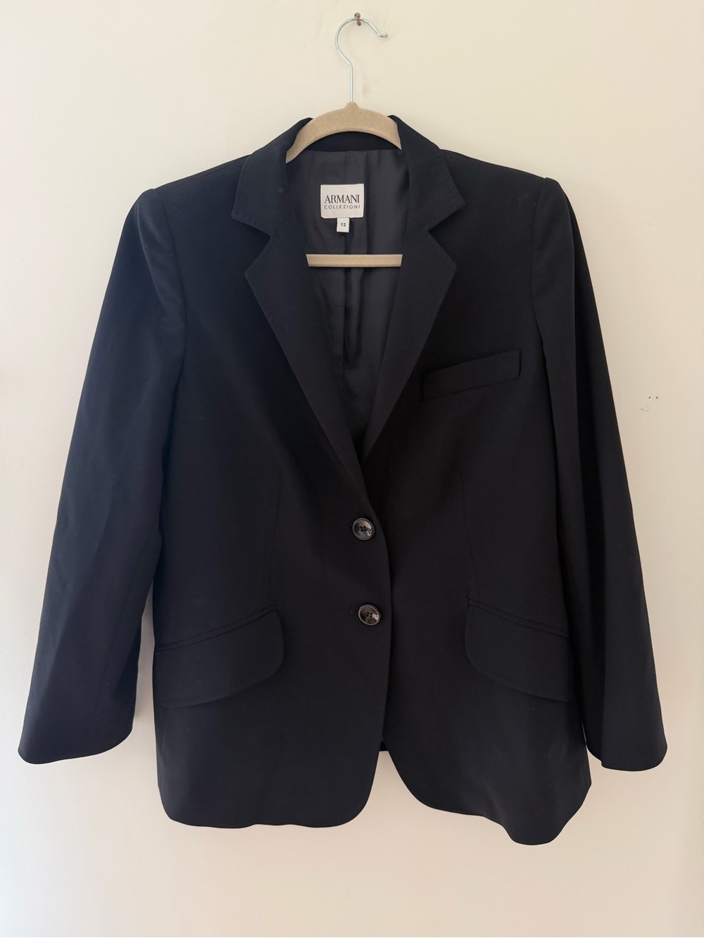 Armani Exchange Women's Black Tailored Blazer